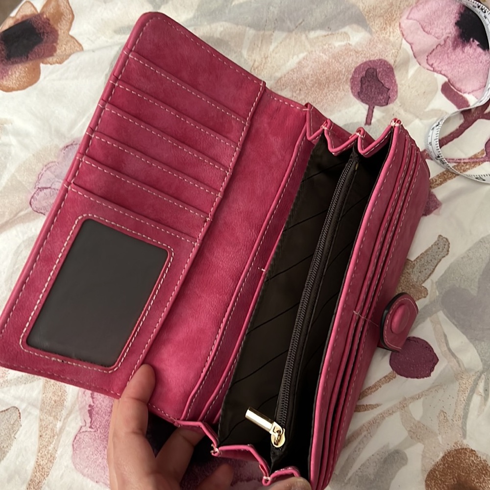 NWOT HOT PINK WALLET - Picture 4 of 5